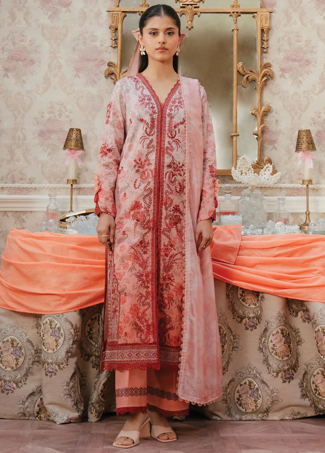 Armelia by Afrozeh Printed Lawn Suits Unstitched 3 Piece AAF25AM D-02 Ayla - Summer Collection