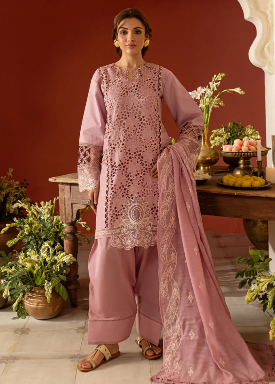 Dastan-e-Noor by Parishay Embroidered Lawn Suit Unstitched 3 Piece PR25DN DSC-08 - Summer Collection