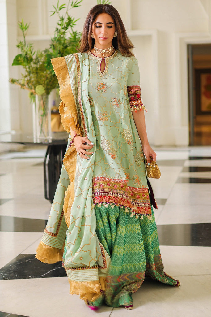 Elan Embroidered Lawn Suit Unstitched 3 Piece EL22S EL22-15A NADINE - Summer Collection
