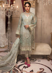 Zardaan - Guzillek Embroidered Missouri Unstitched 3 Piece Suit GZK19ZD 06 Crystalline - Luxury Collection