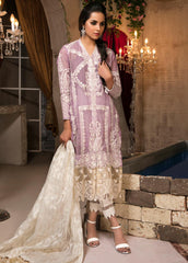 Zardaan - Guzillek Embroidered Khaadi Net Unstitched 3 Piece Suit GZK19ZD 08 Imperial Glow - Luxury Collection