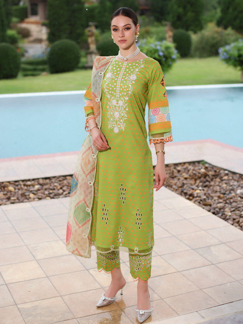 Sheen by Charizma Embroidered Lawn Suits Unstitched 3 Piece CRZ25SN SH5-06 - Summer Collection