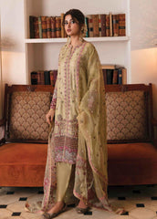 Khaab by Qalamkar Embroidered Suits Unstitched 3 Piece QLM22-K2 NF-02 Zenia - Luxury Formals Collection