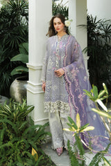 Sana Safinaz Luxury Embroidered Lawn Suits Unstitched 3 Piece SS25MH D-4B - Summer Collection
