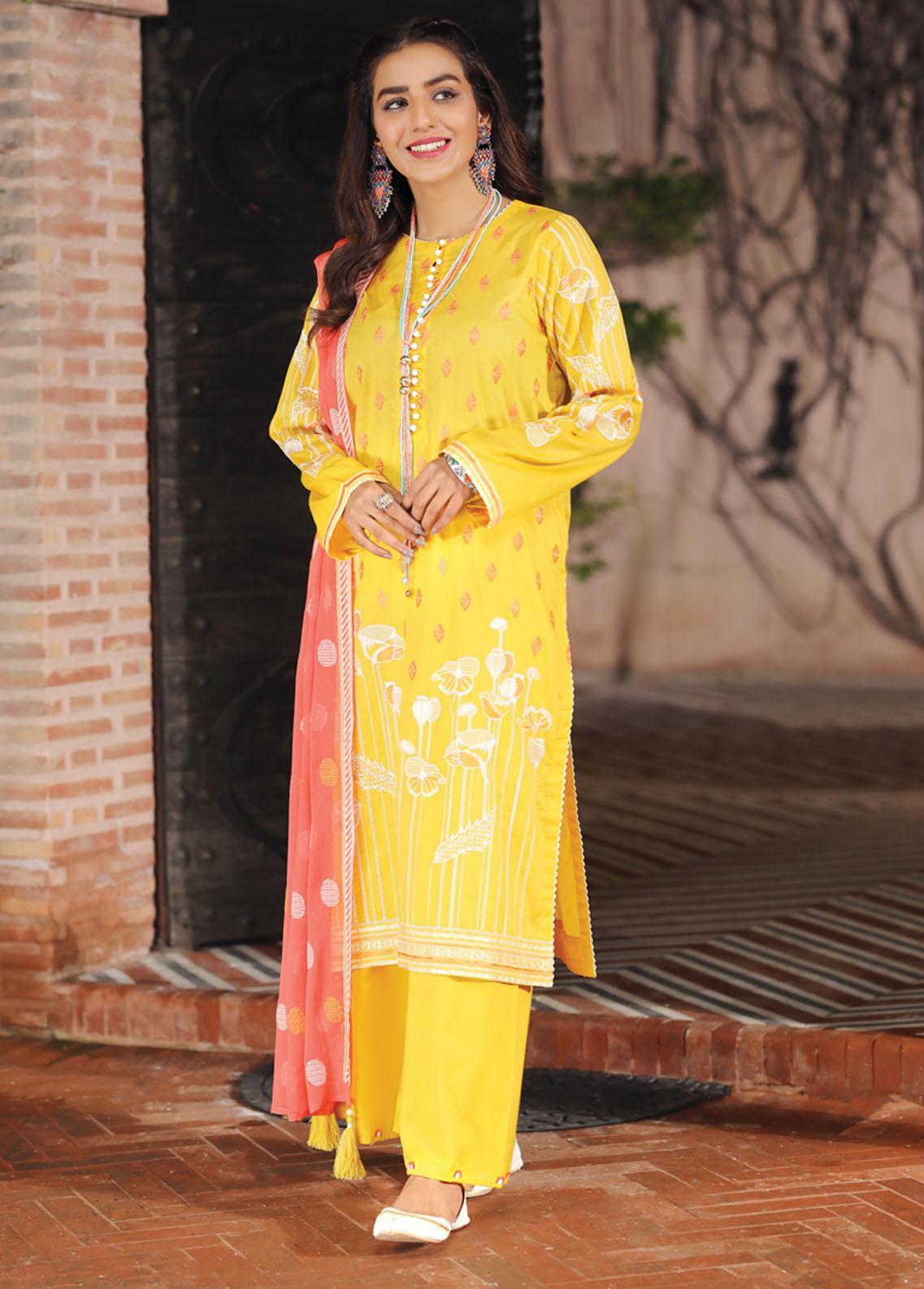 Lakhany (LSM) - Unstitched 03 Piece Spring Embroidered Collection - SEC-3024