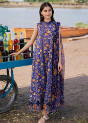 M Basics By Maria B Embroidered Lawn Suit Unstitched 3 Piece MB24M2 9B - Summer Collection