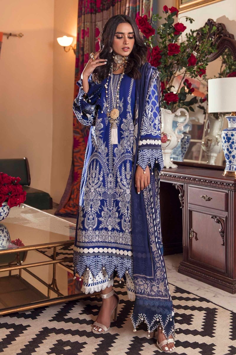 Sana Safinaz Luxury Muzlin Lawn Embroidered - 01-B