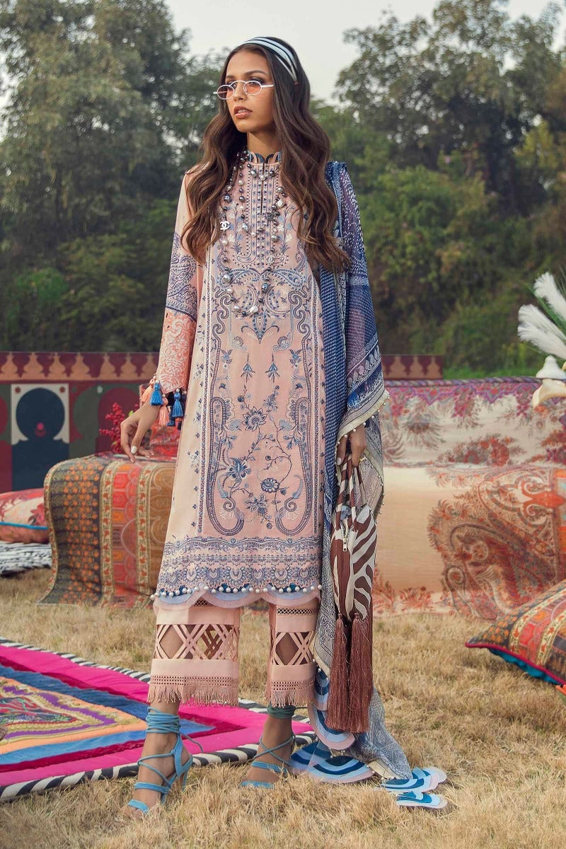 Sana Safinaz Luxury Muzlin Lawn Embroidered - 3A