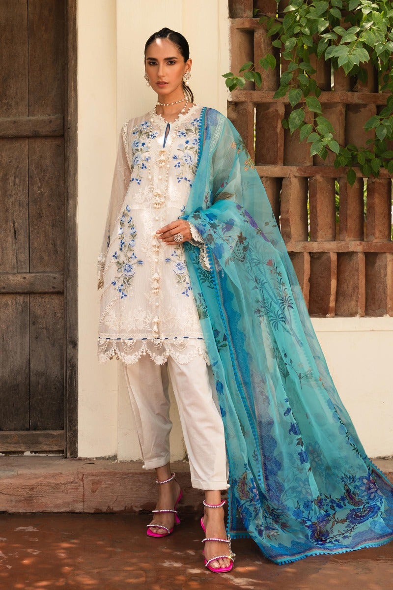 Sana Safinaz Luxury Muzlin Lawn Embroidered - 6A
