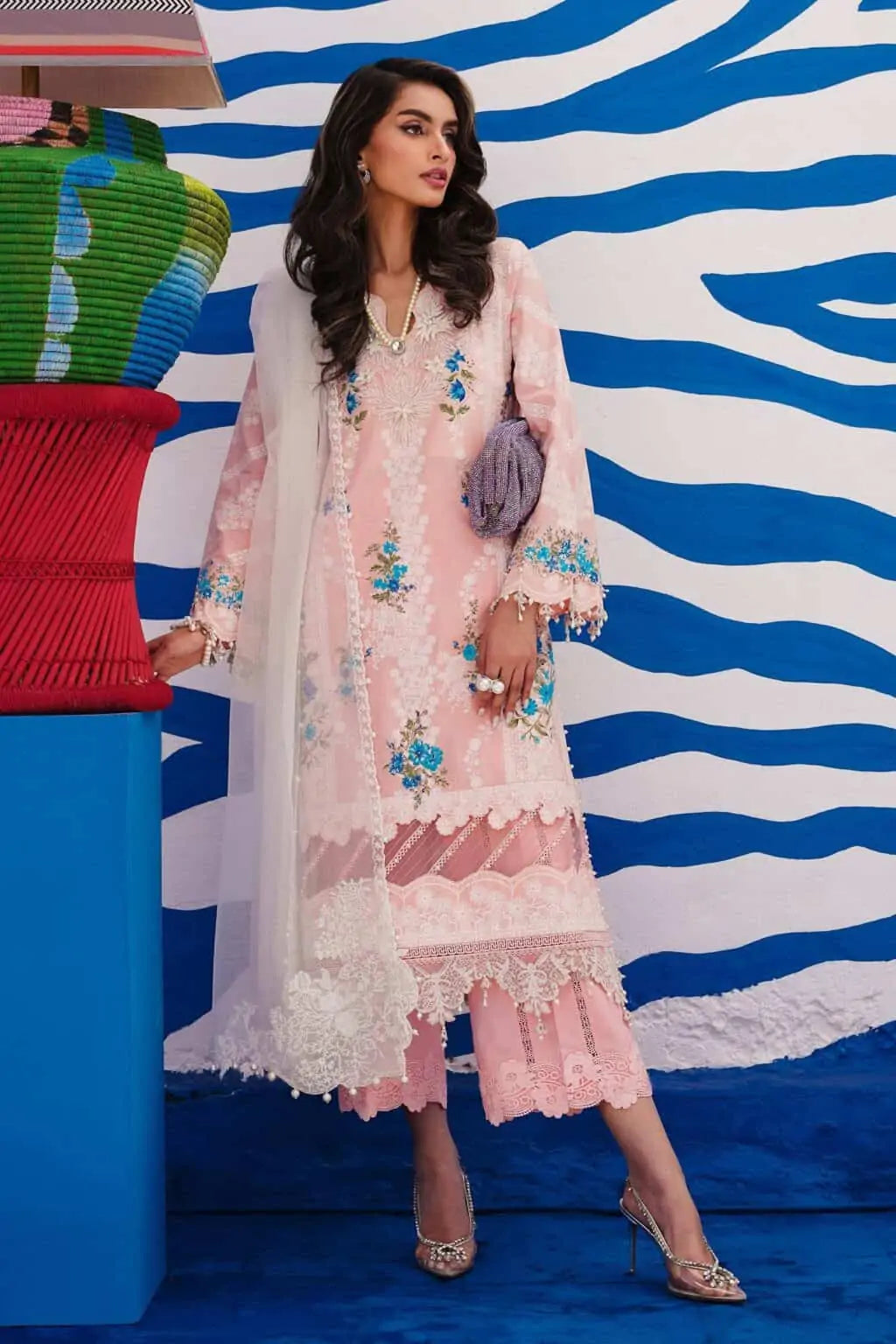Sana Safinaz Luxury Muzlin Lawn Embroidered - 20B