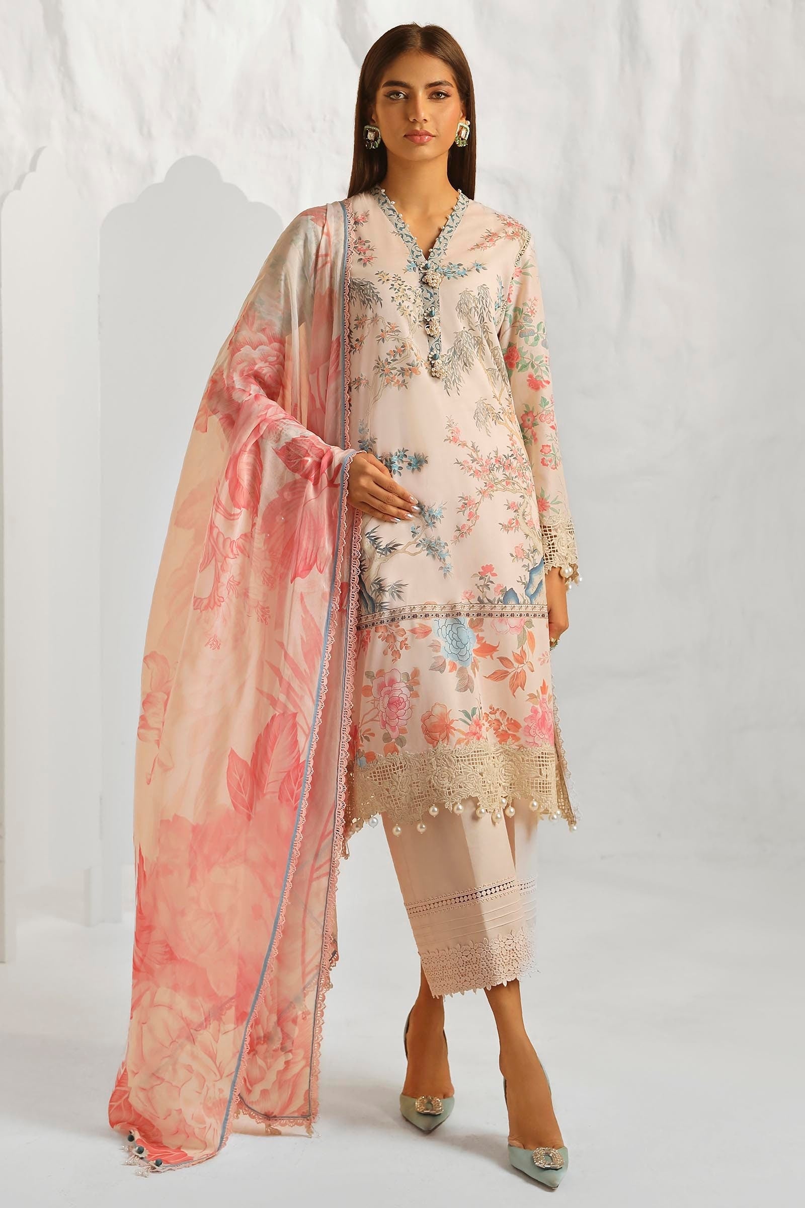 Sana Safinaz Luxury Muzlin Lawn Embroidered - M242-001A-CI
