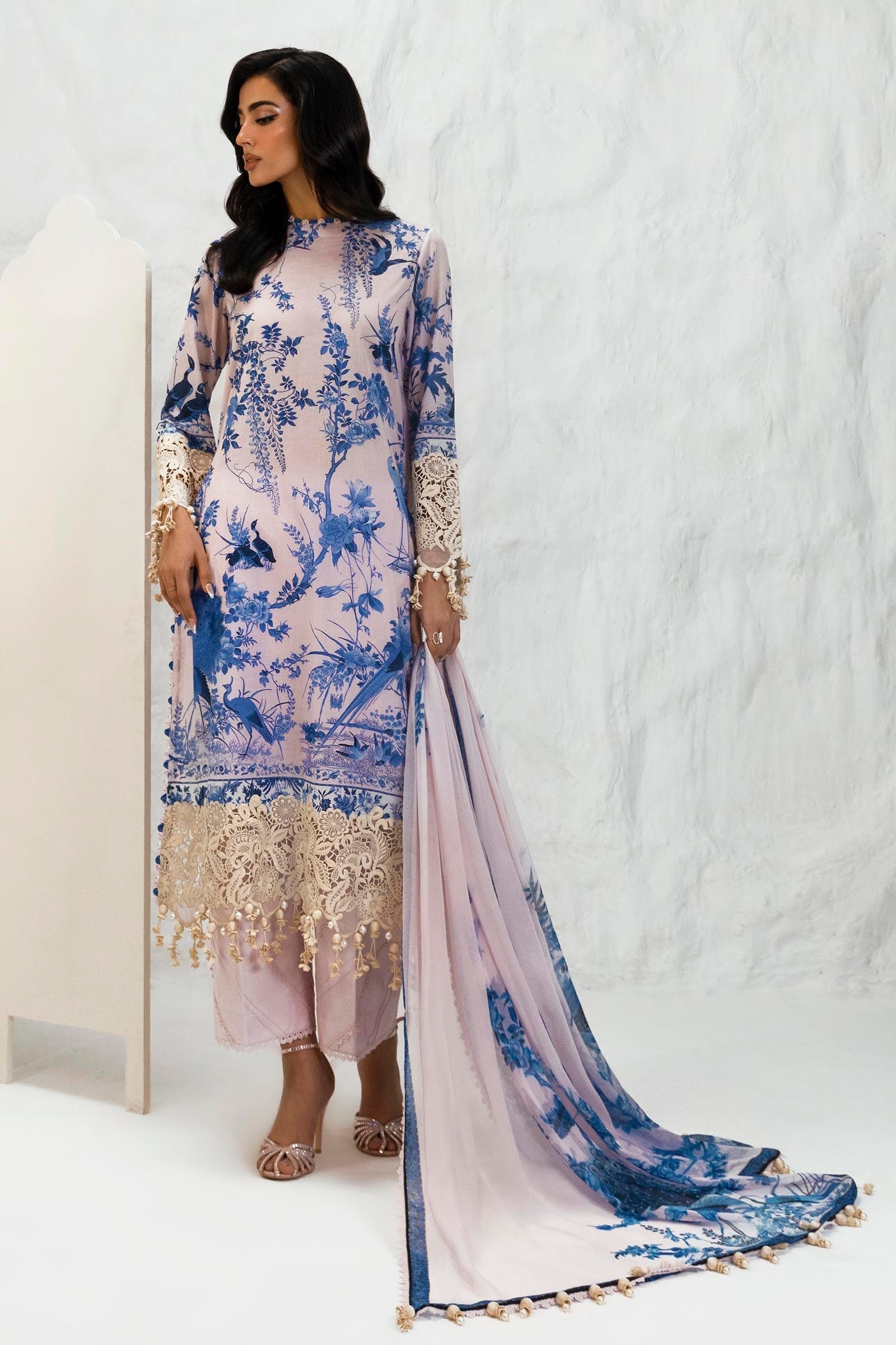 Sana Safinaz Luxury Muzlin Lawn Embroidered - M242-004B-CI-