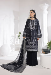 Monochrome By Humdum Embroidered Lawn Suits Unstitched 3 Piece HD23MC D-04 - Summer Collection