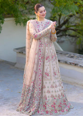 Noor By Azzal Embroidered Net Suits Unstitched 4 Piece AZZ23N D-01 Amira - Luxury Collection