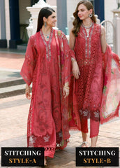 Noor By Saadia Asad Embroidered Lawn Suits Unstitched 3 Piece NSA23ESL D8 Liana - Eid Collection