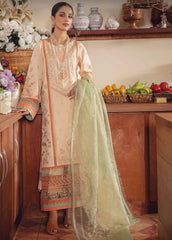 Rang Rasiya Embroidered Lawn Suits Unstitched 3 Piece RR22EL 13 Kiwi - Summer Collection