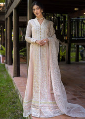 Roohi By Mushq Embroidered Organza Suit Unstitched 4 Piece MQ24R Anika - Luxury Collection