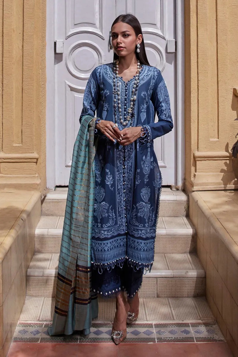 Sana Safinaz Luxury Muzlin Lawn Embroidered - M232-001B-CW