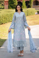 Afrozeh Embroidered Lawn Suit Unstitched 3 Piece AF25DH D-09 Maelis A - Summer Collection