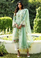 Sadaf Fawad Khan Embroidered Lawn Suits Unstitched 3 Piece SDF25S D-4B Bloom - Summer Collection