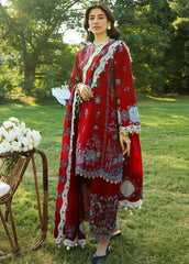 Sadaf Fawad Khan Embroidered Lawn Suits Unstitched 3 Piece SDF25S D-8A Koi - Summer Collection