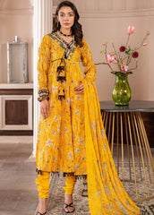 Al-Zohaib Sunshine Bloom Schiffli Embroidered Lawn Suits with Embroidered Chikankari Schiffli Dupatta Unstitched 3 Piece AZS25SB S-03 - Summer Collection