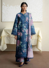 The Bare Minimum by Ayzel Embroidered Lawn Suit Unstitched 3 Piece AAF25BM D-04 Lush Petal - Summer Collection
