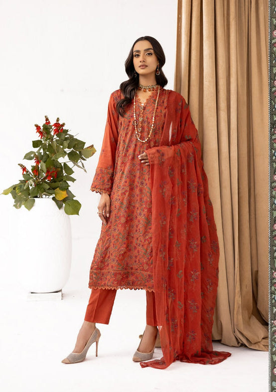 Khoobsurat - Vantage Embroidered Swiss Lawn Suits Unstitched 3 Piece KSV25 V-04– Luxury Collection