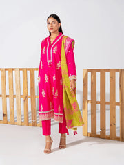 Mina By Salitex Embroidered Lawn Suit Unstitched 3 Piece SUNS24ALM025UT - Summer Collection