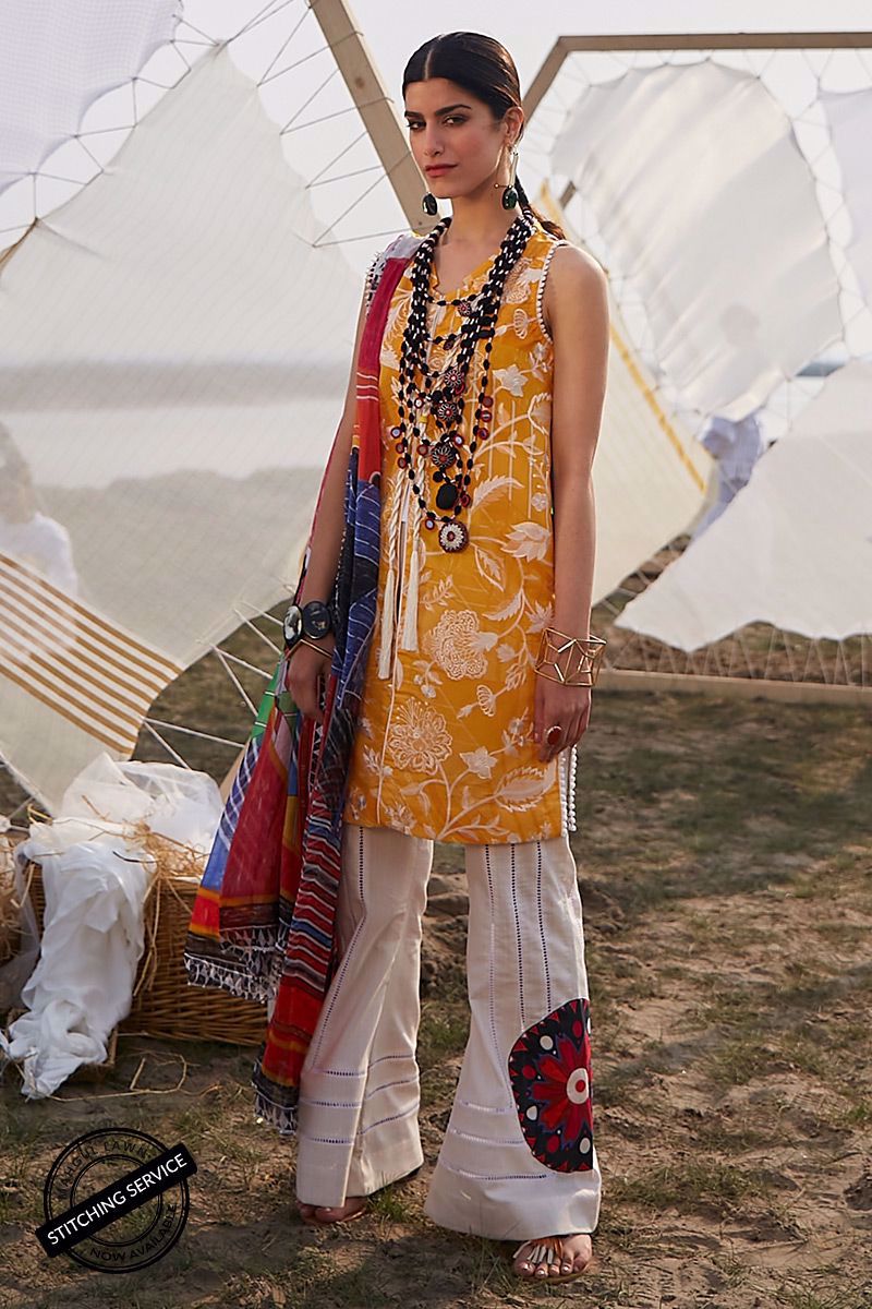 Mahgul Embroidered Lawn Suits Unstitched 3 Piece MG21LR JIGSAW-05 - Luxury Collection