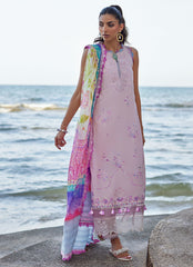 Farah Talib Aziz - Suay Luxury Lawn Embroidered'24 - Izumi Pink - 10-