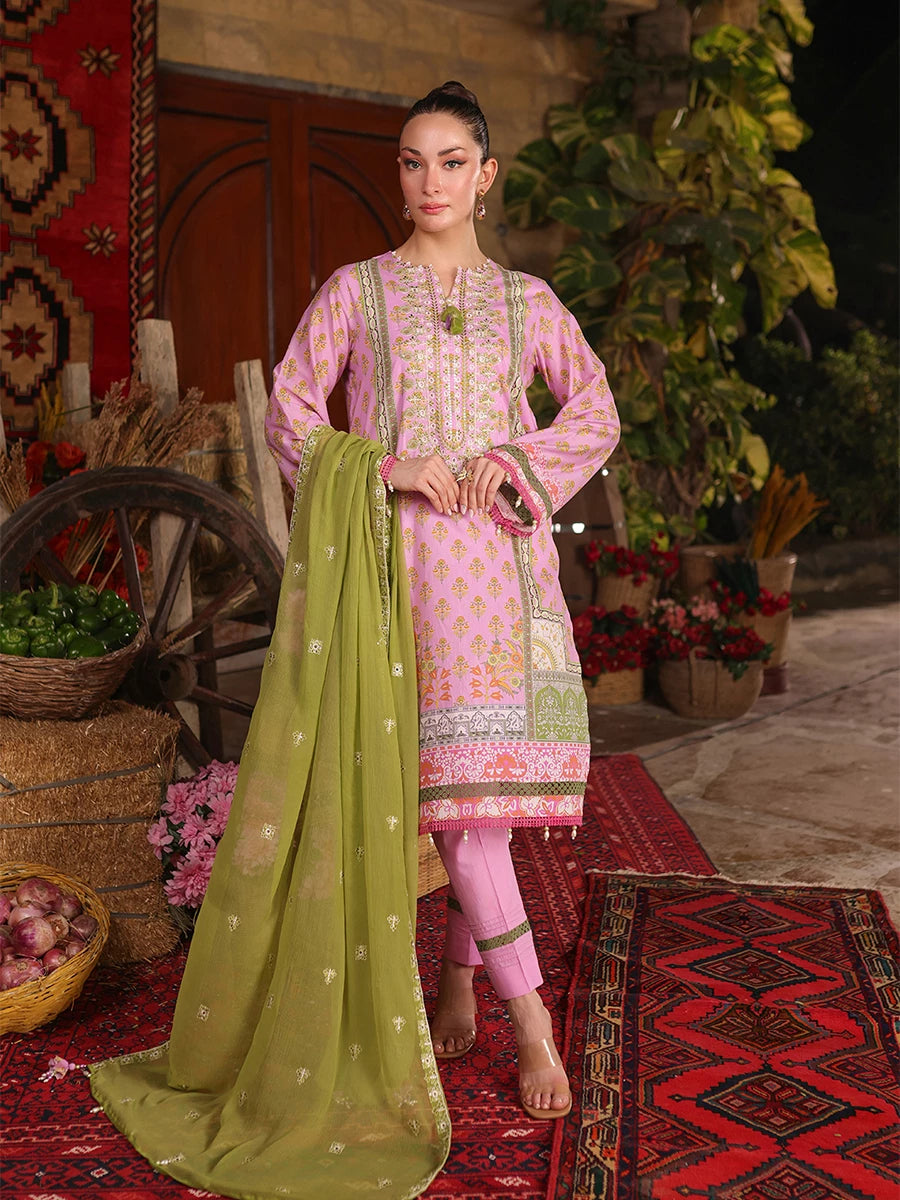 Izel by Salitex Embroidered Suits Unstitched 3 Piece SUNW6PE001UT - Fall Collection