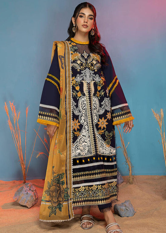 Asifa & Nabeel Aleyna Luxury Lawn'23 - Daisy B (AVL–11)