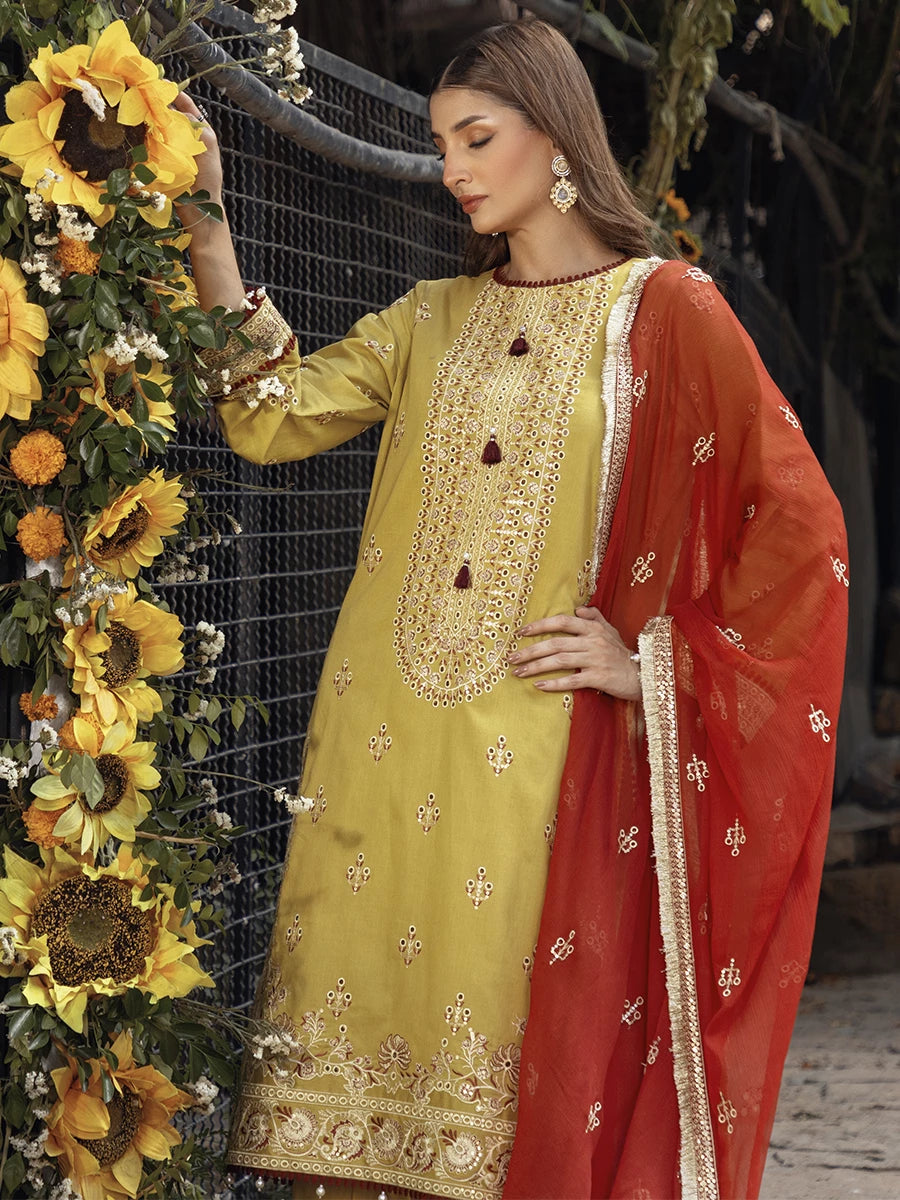 Serina by Salitex Embroidered Chikankari Lawn Suits Unstitched 3 Piece SSW6U3P042UT – Luxury Collection