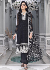 Merakish Luxury Chiffon Embroidered'23 - ST23-MK6 Raven Black