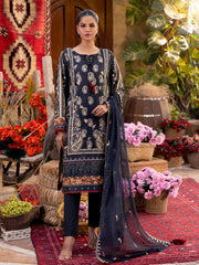 Izel by Salitex Embroidered Suits Unstitched 3 Piece SUNW6PE007UT - Fall Collection