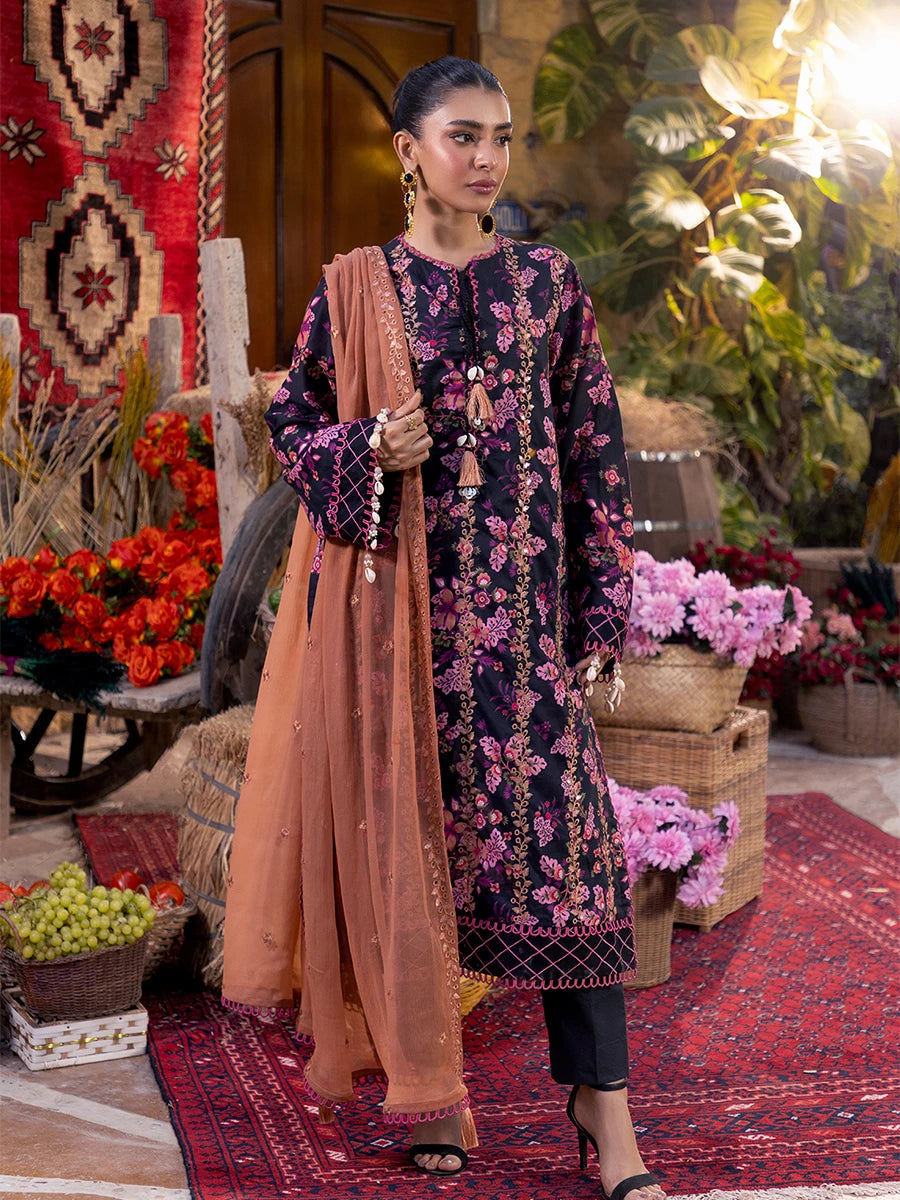 Izel by Salitex Embroidered Suits Unstitched 3 Piece SUNW6PE003UT - Fall Collection