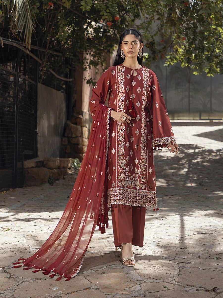 Serina by Salitex Embroidered Chikankari Lawn Suits Unstitched 3 Piece SSW6U3P037UT – Luxury Collection