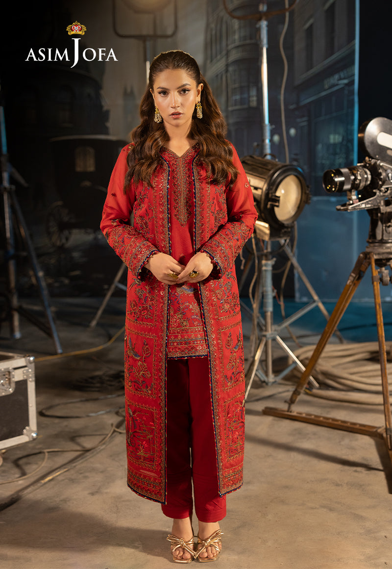 Asim Jofa Embroidered Suits Unstitched 3 Piece AJ – AJLFF-12