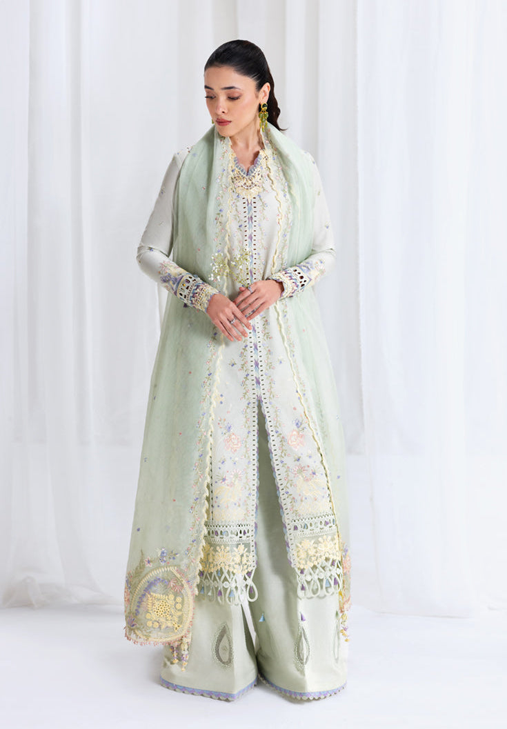 Qalamkar Embroidered Lawn Suits Unstitched 3 Piece QLM25LL SB-08 Rimsha - Summer Collection