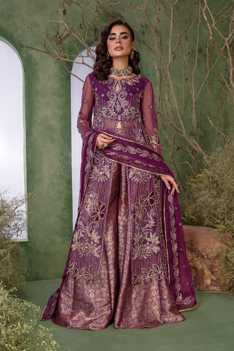Rang Rasiya Chatoyer Wedding Embroidered Suit Unstitched 4 Piece RR24CW D-05 Nareman - Formal Collection