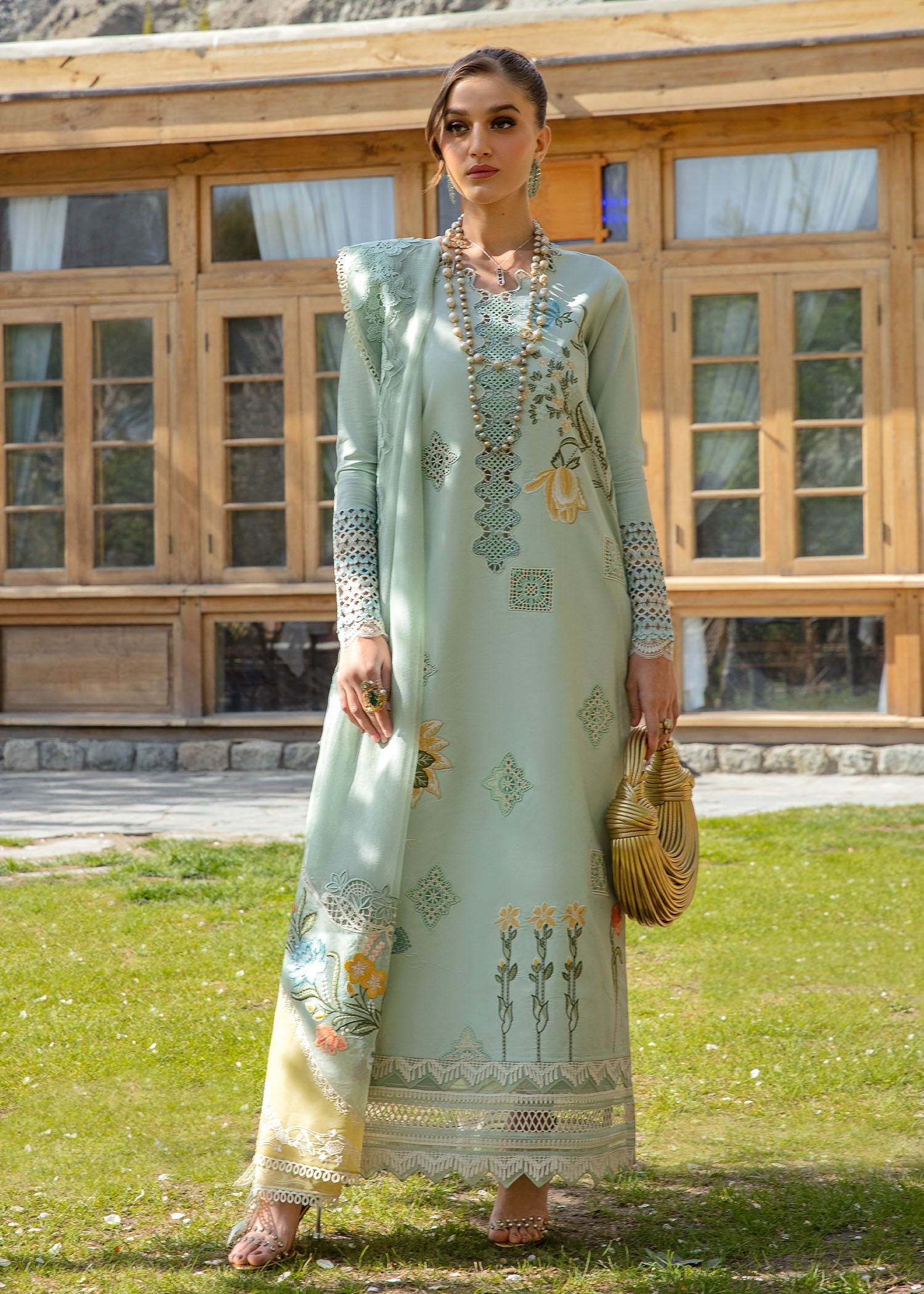 Crimson by Saira Shakira Embroidered Lawn Suits Unstitched 3 Piece CR24L D4B Into The Wild - Summer Collection