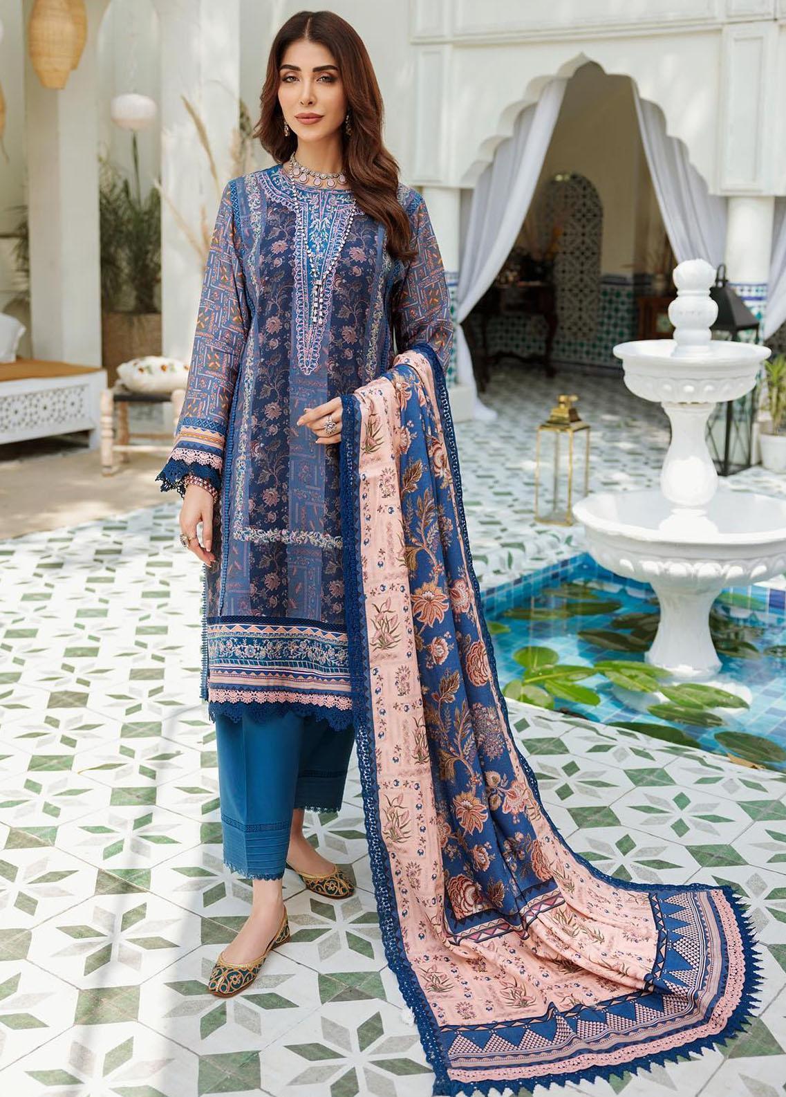 Noor by Sadia Asad Embroidered Woolen Shawl Collection - D-2-B