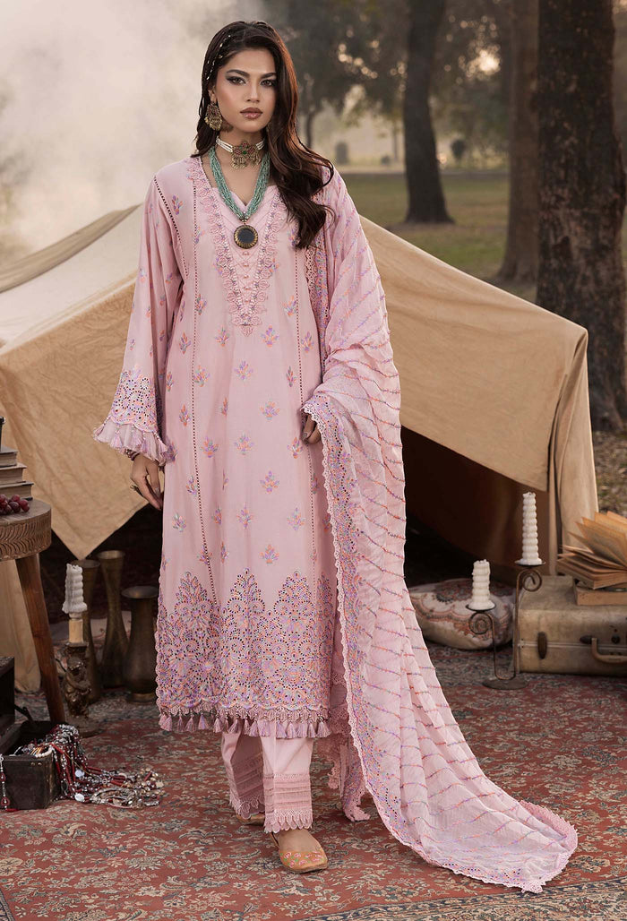 Adan Libas – Multikaari Schiffli Luxury Un-Stitched Lawn Embroidered’25 – ALMK-02