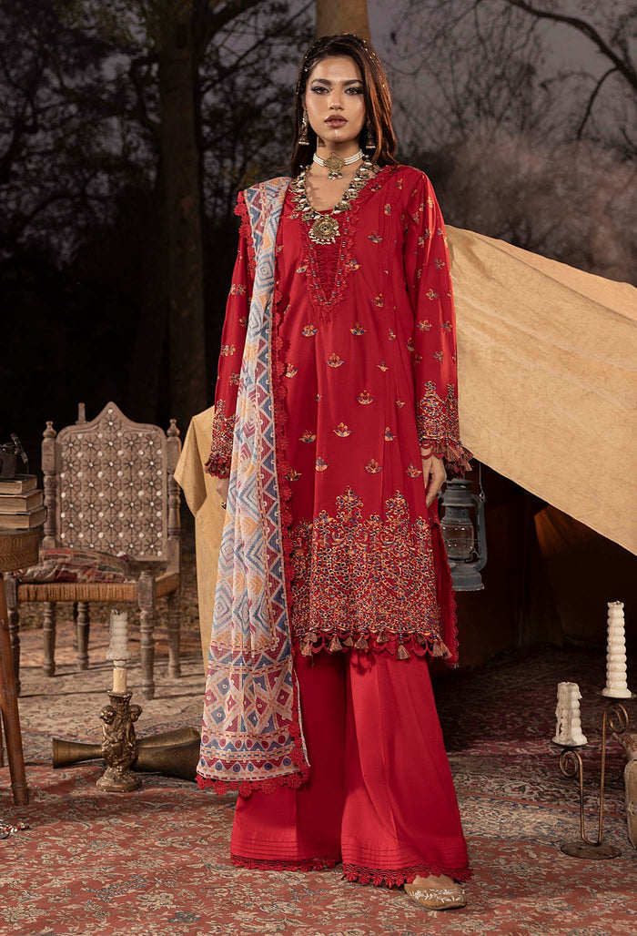 Adan Libas – Multikaari Schiffli Luxury Un-Stitched Lawn Embroidered’25 – ALMK-05