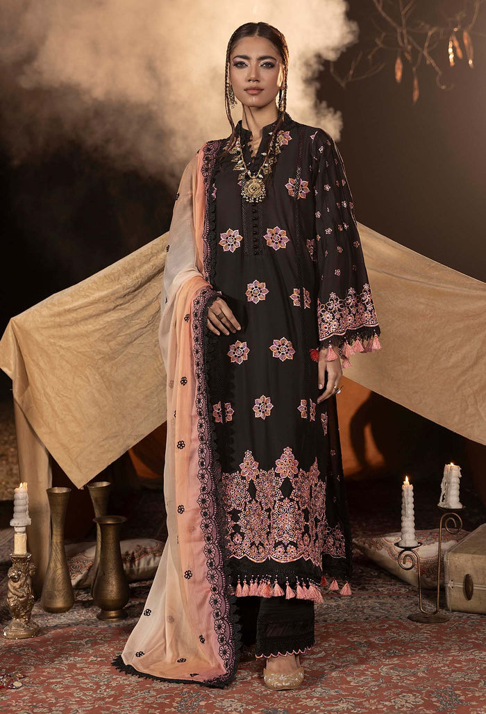 Adan Libas – Multikaari Schiffli Luxury Un-Stitched Lawn Embroidered’25 – ALMK-09