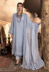 Adan Libas – Multikaari Schiffli Luxury Un-Stitched Lawn Embroidered’25 – ALMK-10
