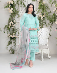 Tawakkal - Meethi Meethi Eid - Saija Schiffli Embroidered Suits - D-1232