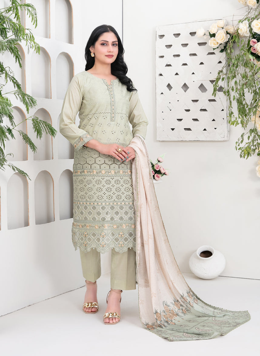 Tawakkal - Meethi Meethi Eid - Saija Schiffli Embroidered Suits - D-1234