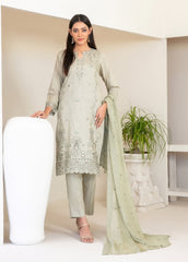 Tawakkal Fabrics Embroidered Viscose Zari Suits Unstitched 3 Piece (Embroidered Schiffli Chiffon Dupatta) - D-4437 - Najwa